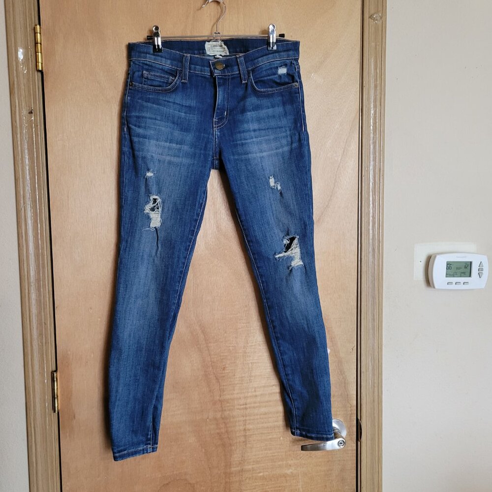 Current Elliot The Stiletto 28-0   Jeans Blue Distressed